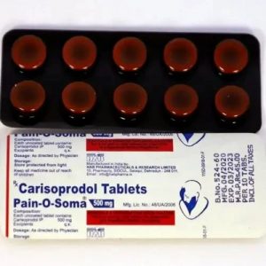 6 x Pharmaceutical Carisoprodol 500mg x 10 Tablets