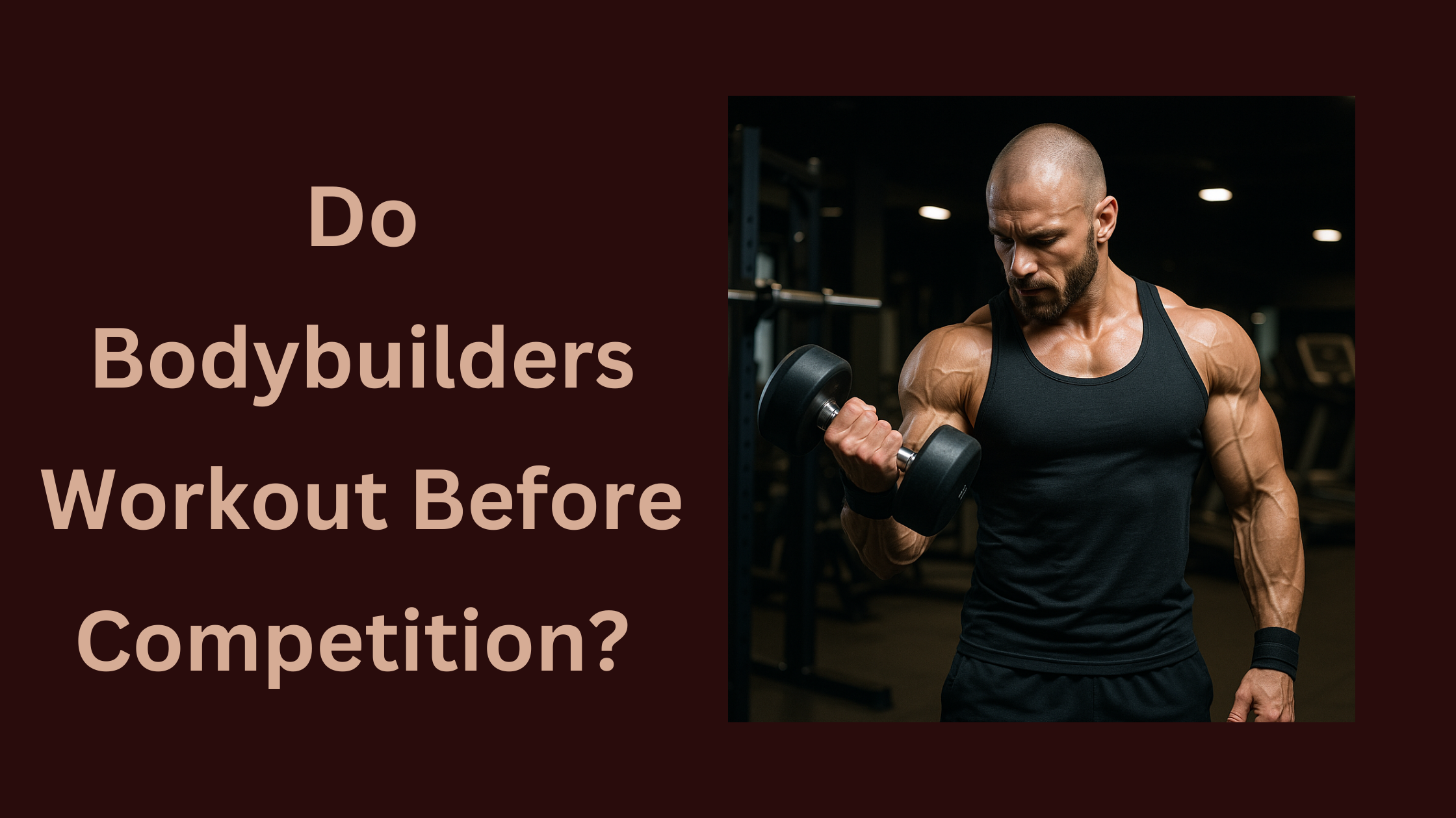 Do Bodybuilders Workout Before Competition
